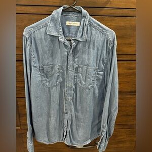 James Campbell Women’s Casual Denim Shirt - Light Blue